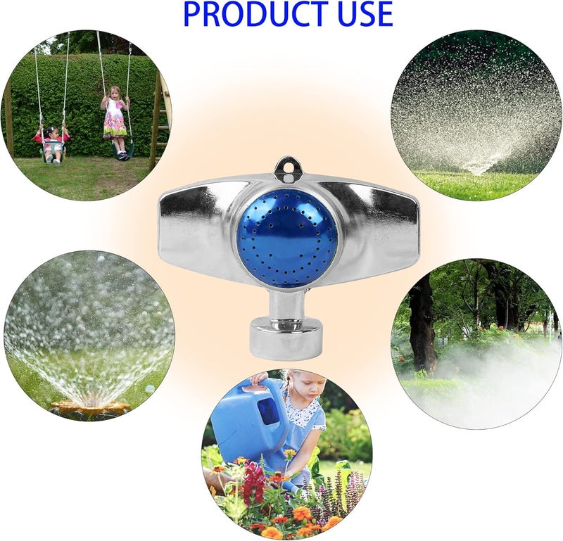 Hourleey 360 Degree Metal Spot Sprinkler, Lawn Sprinklers for Yard, Circle Pattern Sprinkler with Gentle Water Flow for Small Area Yard Lawn Garden Watering, Coverage Up to 30FT (4) - Image 3